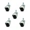 Service Caster 2 Inch Bright Chrome Hooded Grip Ring Ball Casters, 5PK SCC-GR01S20-POS-BC-716-5 - alternate 1